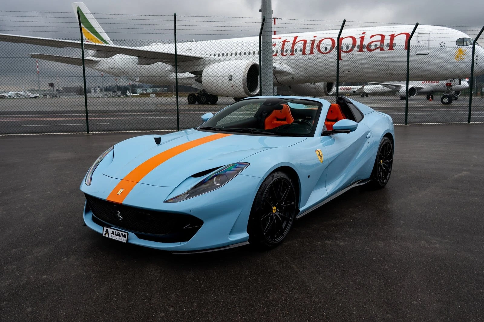 Ferrari 812 GTS V12 | *ATELIER 1 of 1* | AZZURO LA PLATA X ARANCIONE